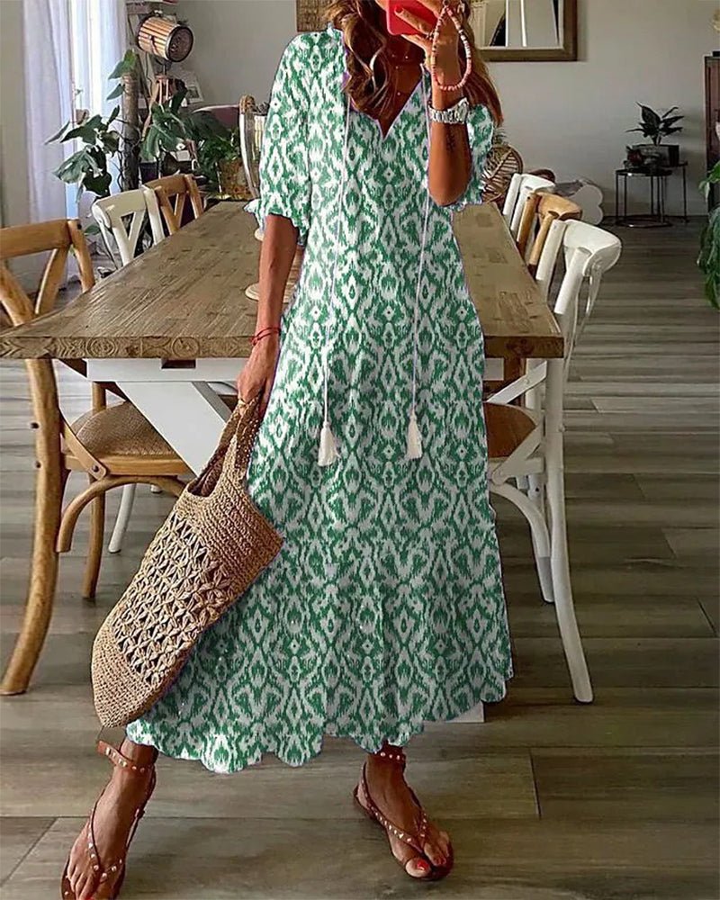 Rosalie | Sukienka Midi Boho A-Linia