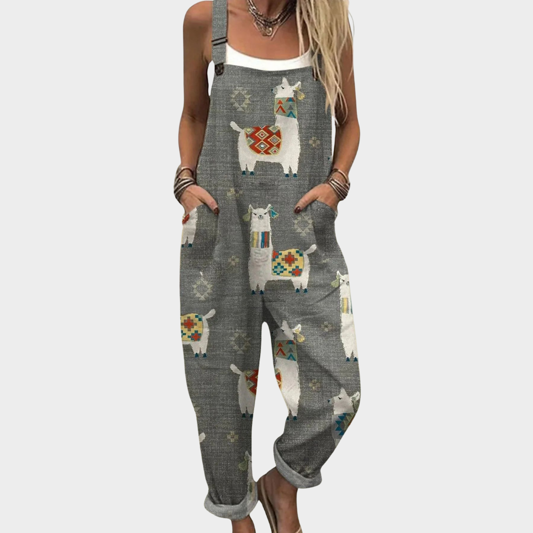 Delvessa | Comfortable printed Jmpsuit