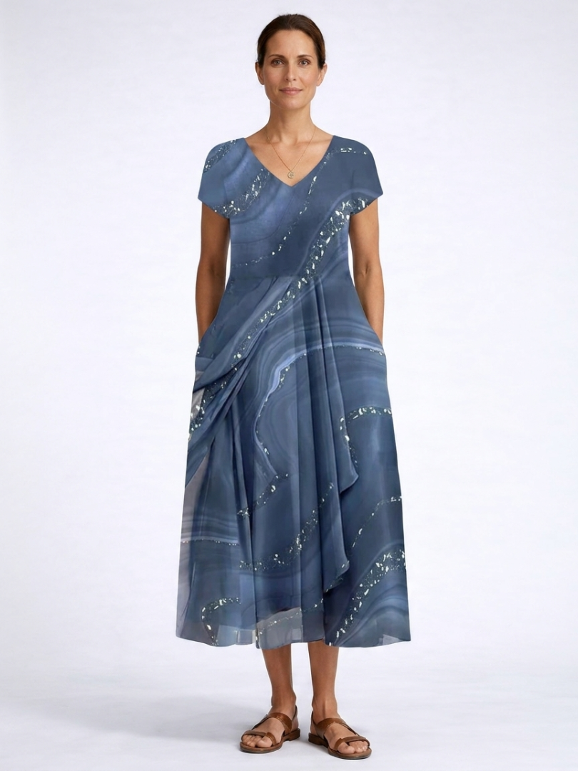 Aubrielle | Flowing Midi Dress