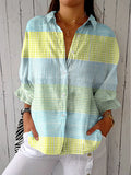 Uverra | Pastel Grid Blouse