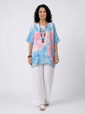 Vantrel | Comfortable Relaxed Linen Top & Striped Bamboo Pants