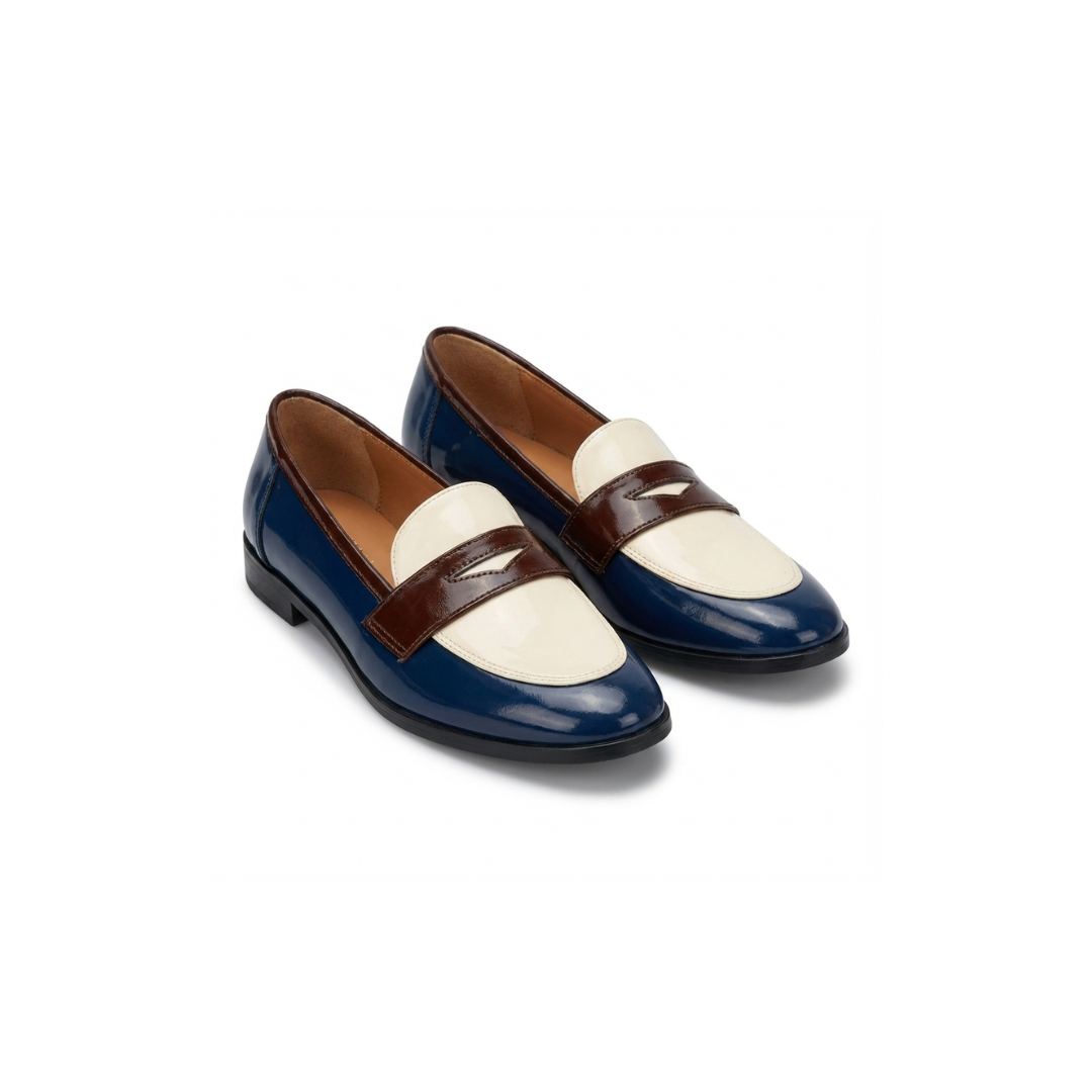 Ashlynn | Navy Blue Loafer