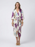Jorina | Printed Wrap Midi Dress