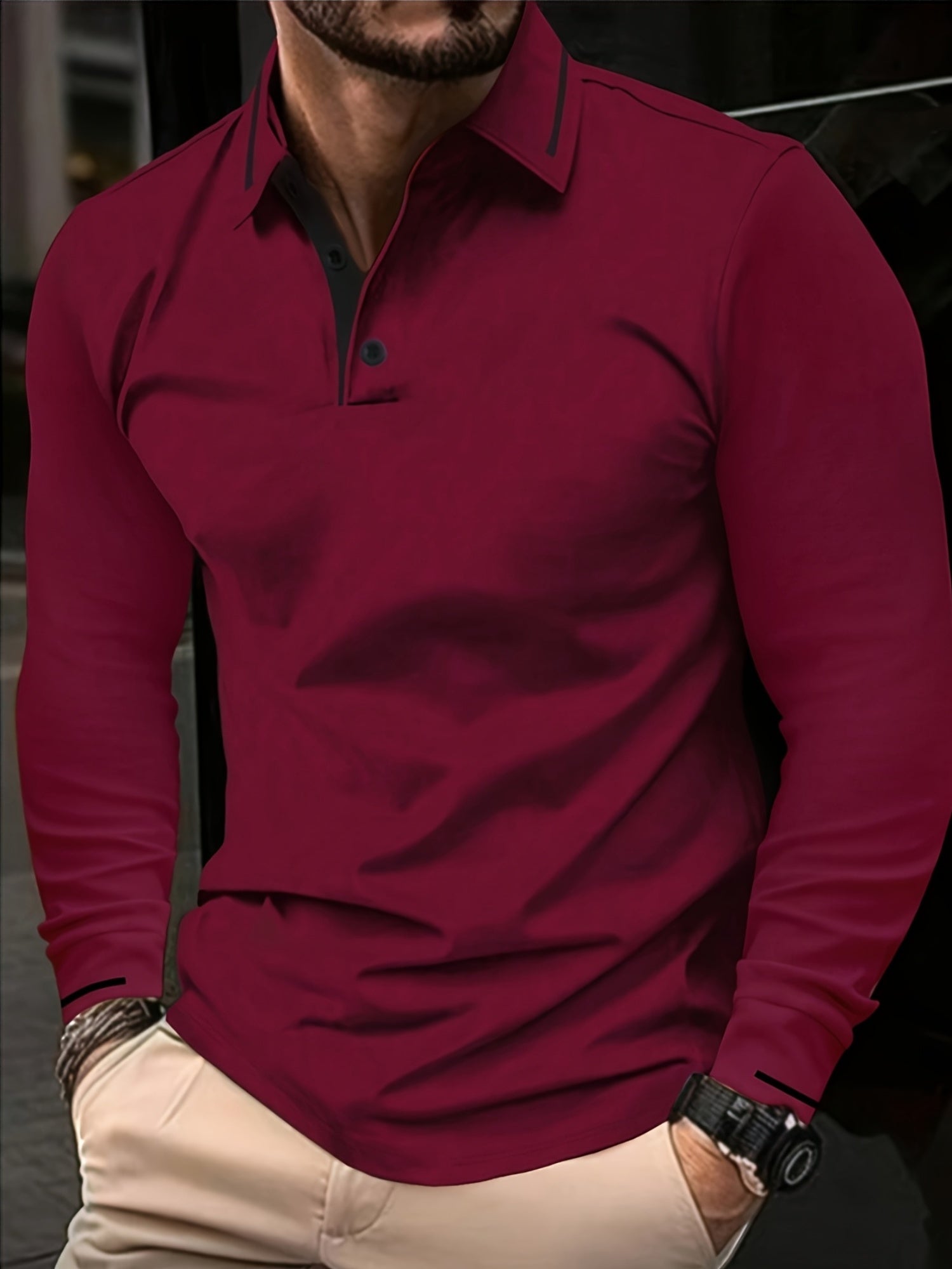 Tim - Longsleeve Polo Shirt