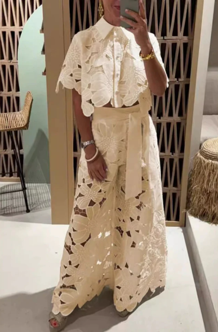 Kristin | Elegant Breathable Summer Lace Set
