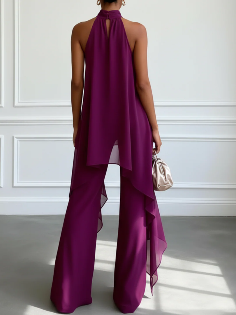 Perla | Elegant Halter Two-Piece Set