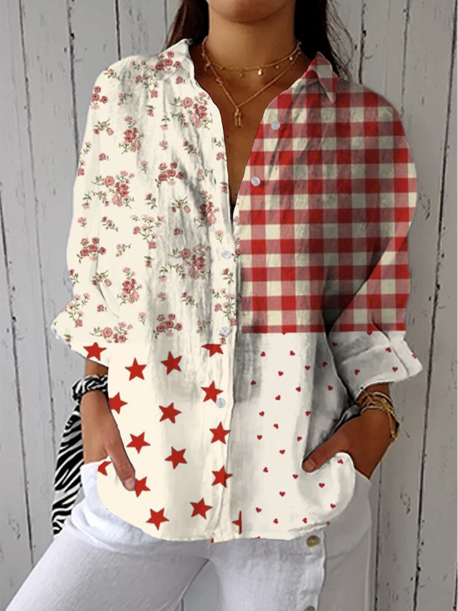 Faelynn | Country Patchwork Blouse