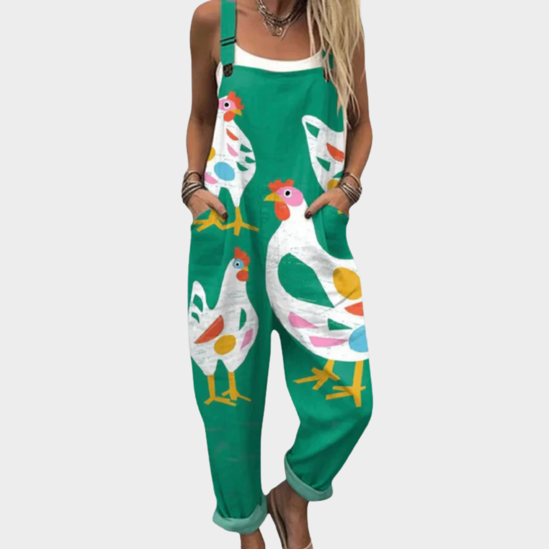 Sara | Wygodny Kombinezon w Print