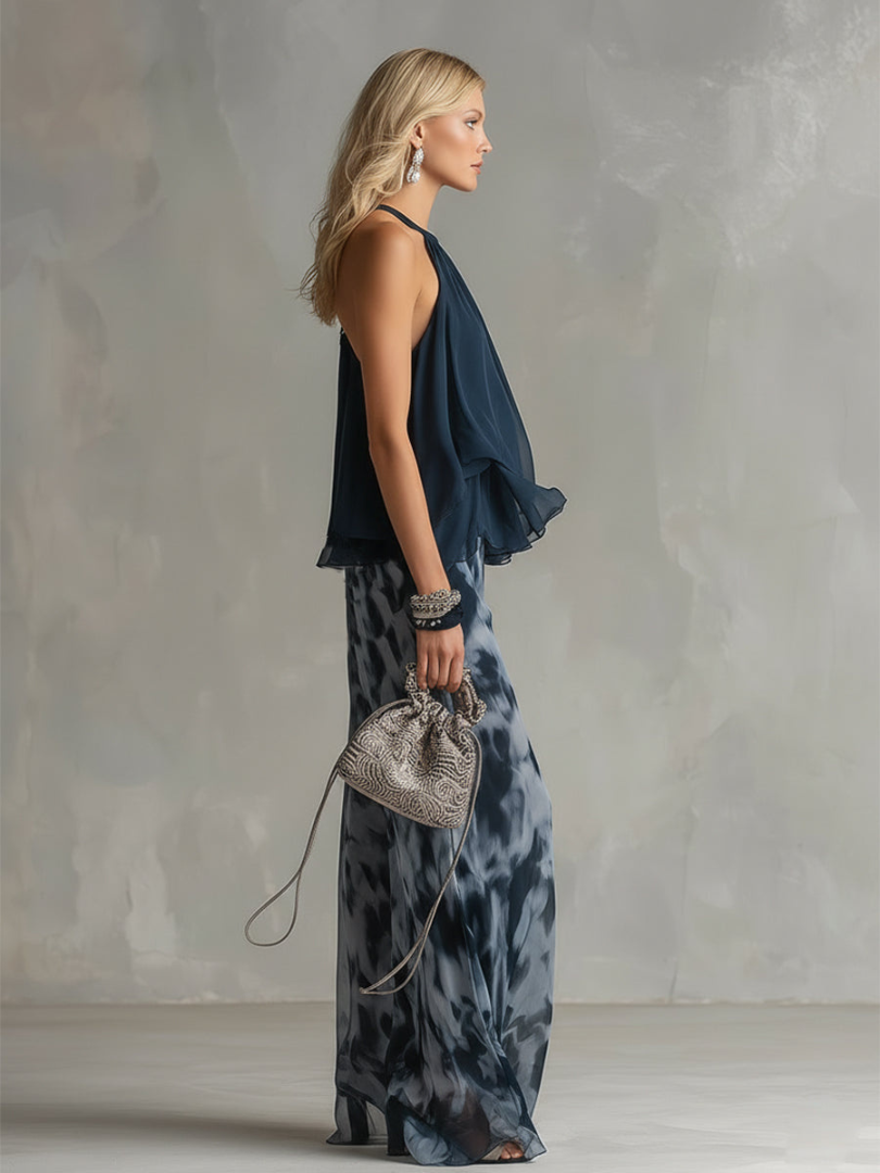 Elainee | Statement Halter Top Matching Set