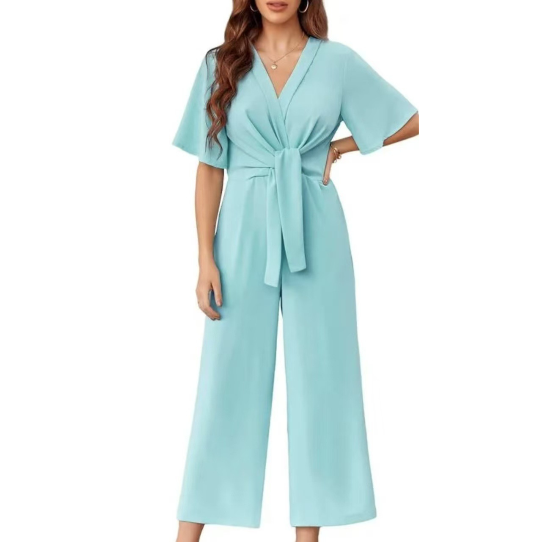 GABRIELLA - Elegant Summer Tie Knot Jumpsuits