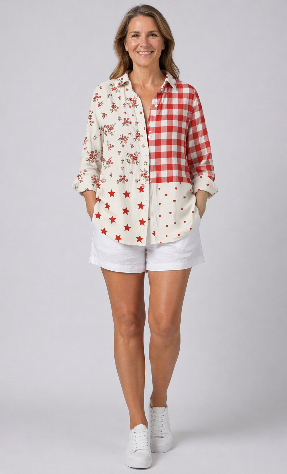 Faelynn | Country Patchwork Blouse