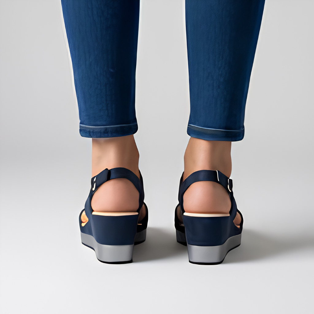 Sally | Chic Open-Toe Comfortable Wedge Sandals
