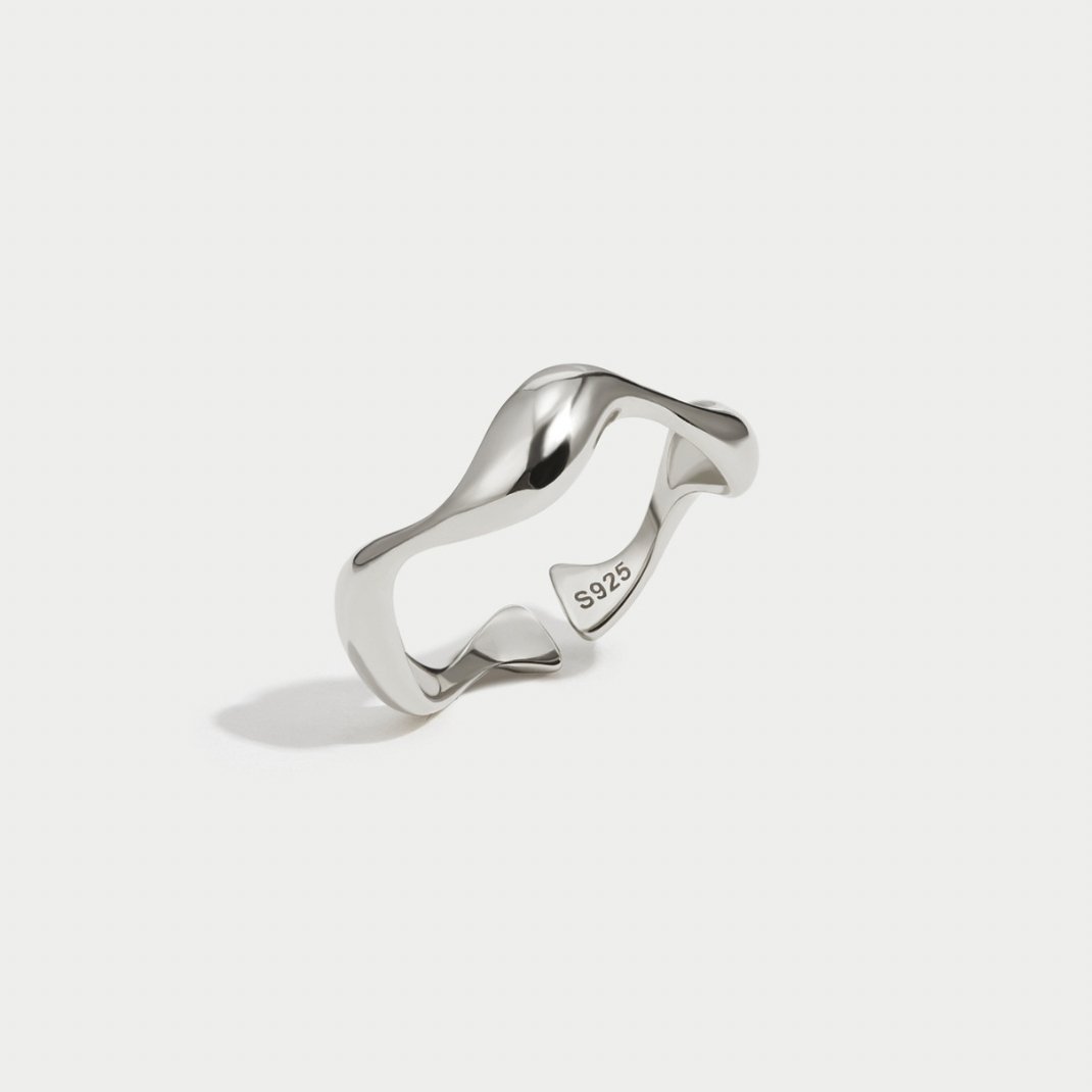 Ariel - Silver Wave Ring