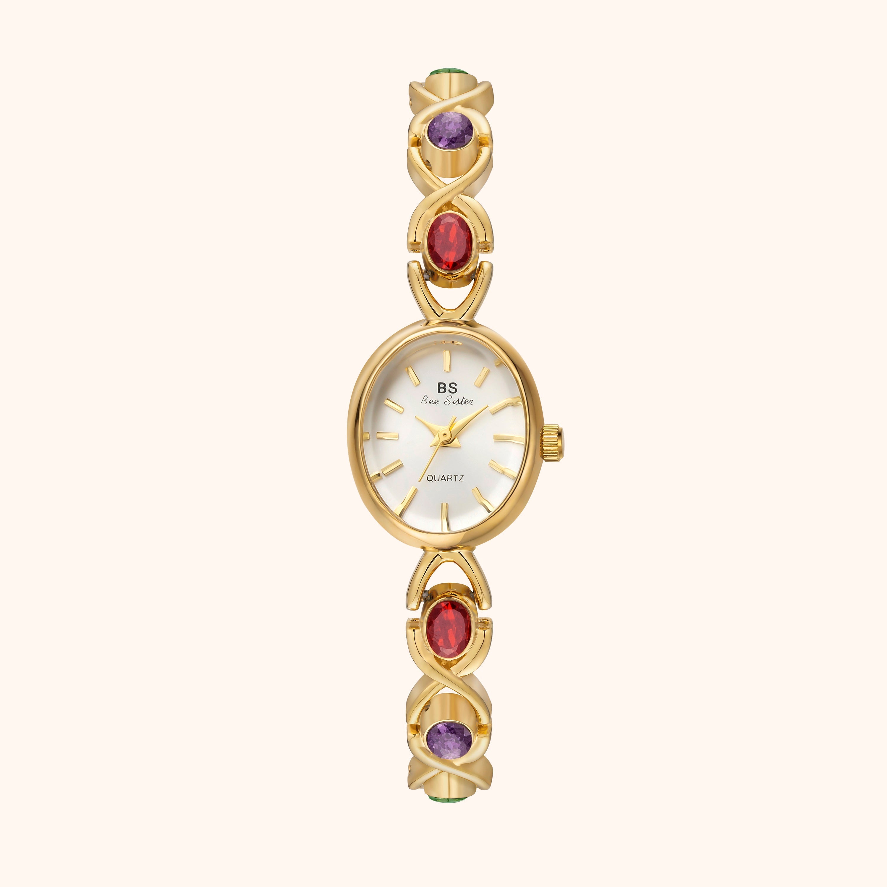 Gold Colored Women's Watch – Luxury Design & 3 ATM Water Resistant