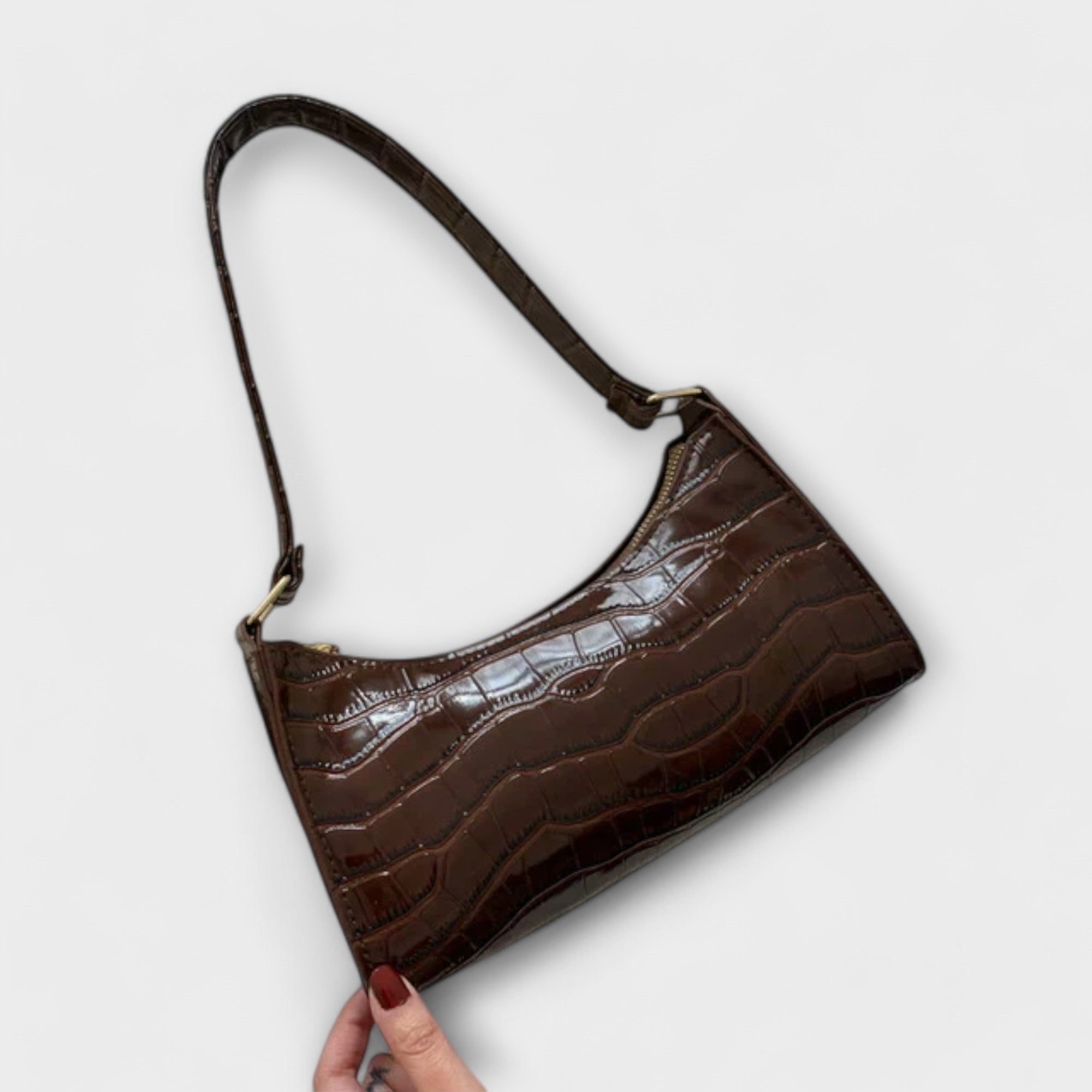 Olivia - Shiny Leather Bag
