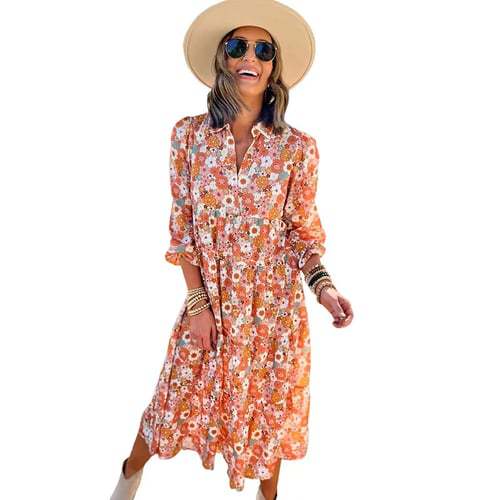 Carmel | Timeless Bohemian Relaxed Fit Midi Dress