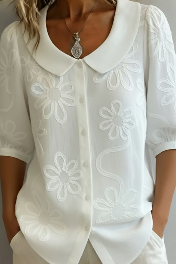 Ellen - Casual Floral Blouse