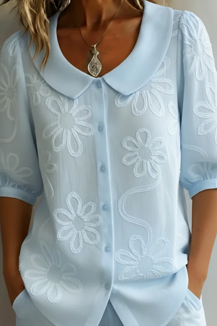 Ellen - Casual Floral Blouse