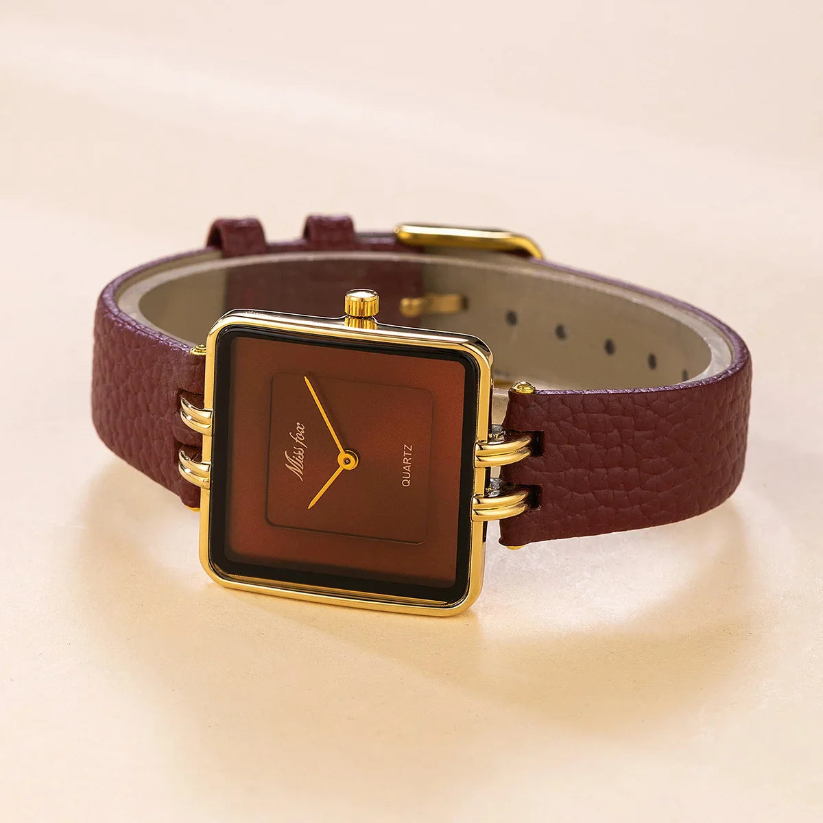 Elaine Leather Strap Watch