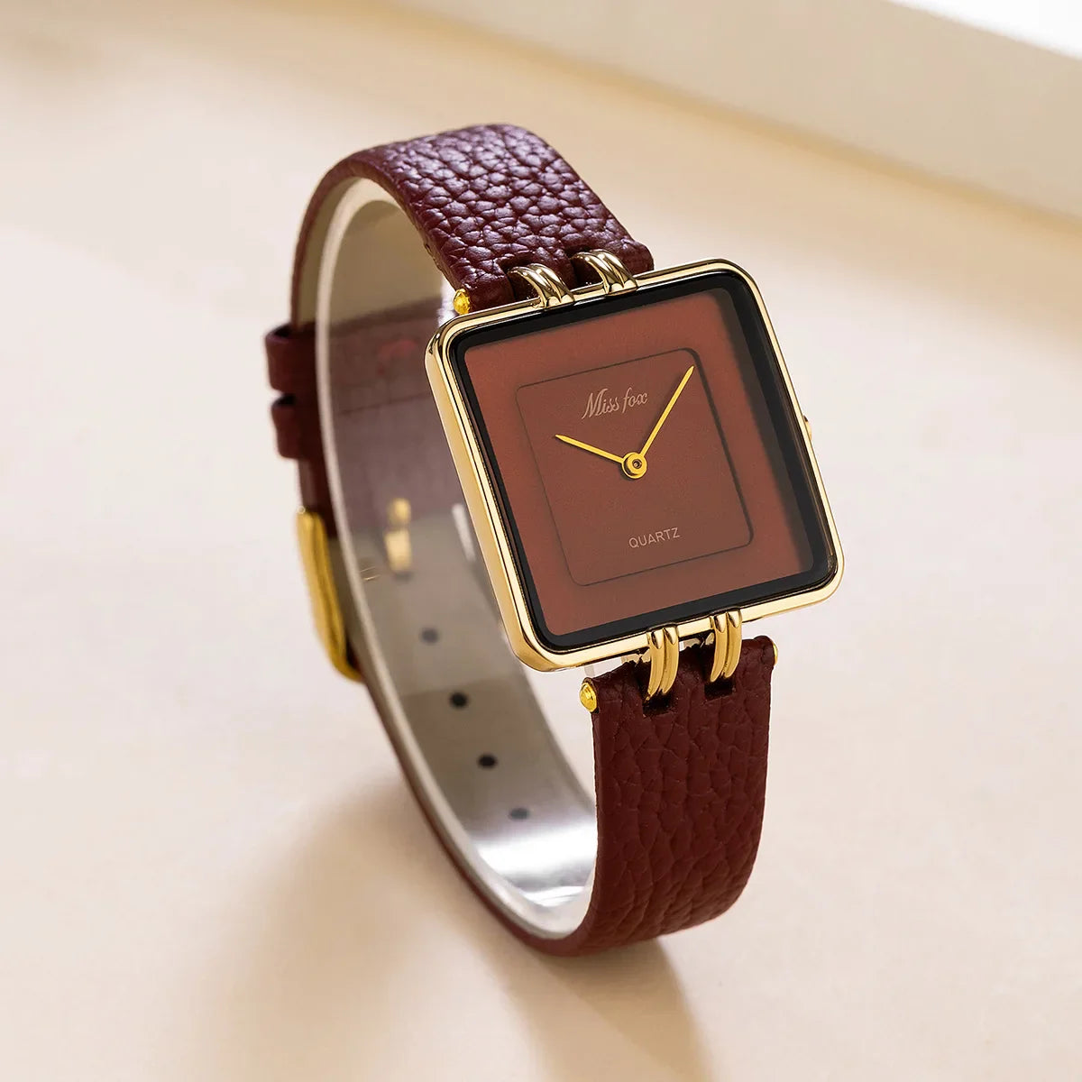 Elaine Leather Strap Watch
