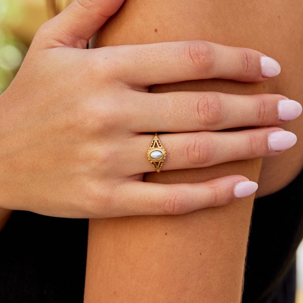Aitana - Vintage Pearl Ring