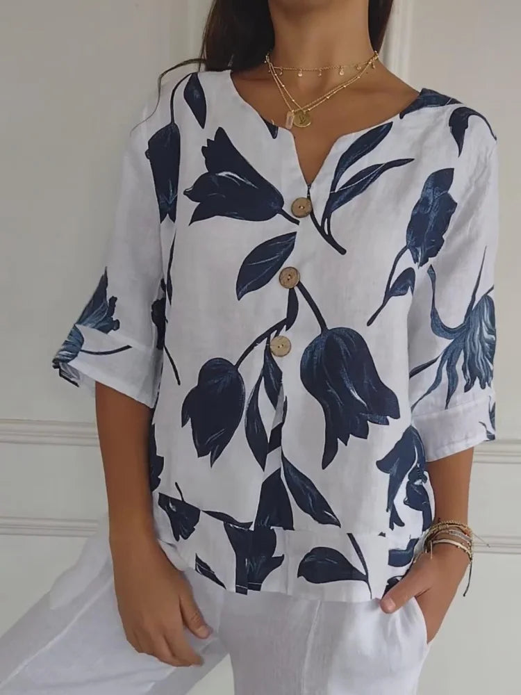 Kate | Casual Floral Blouse
