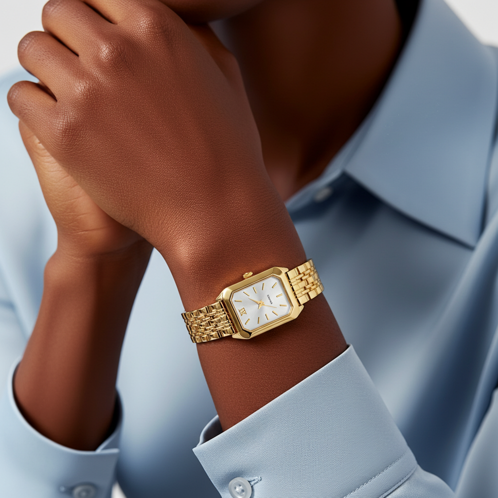 Alure Watch Gold/White