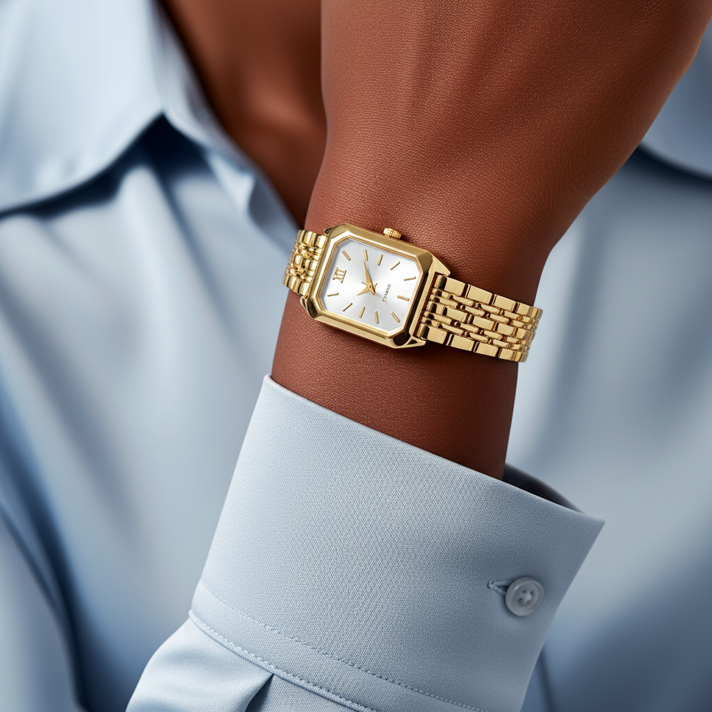 Alure Watch Gold/White