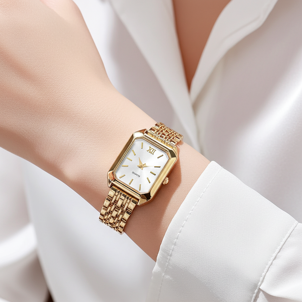 Alure Watch Gold/White