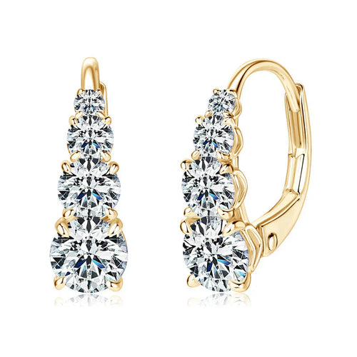 Carol four stone earrings