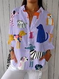 Lorissa | Playful Dogs Blouse