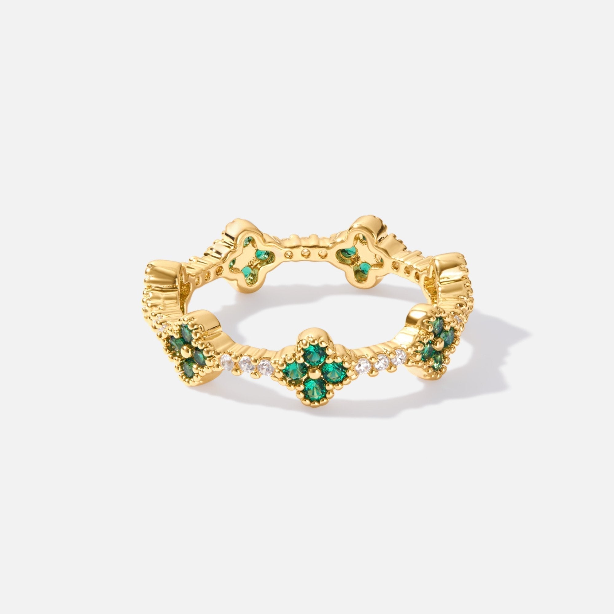Marisol - Crystal Clover Ring