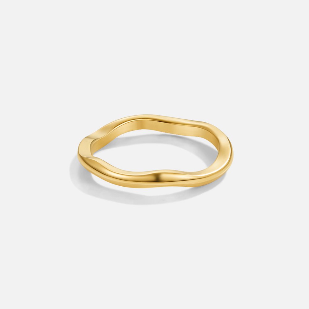 Waves Ring Set