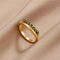 Carmen - Emerald Layered Ring