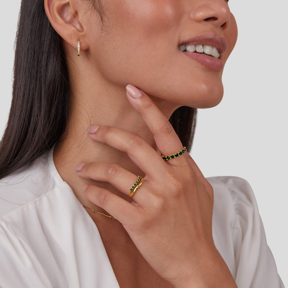 Carmen - Emerald Layered Ring
