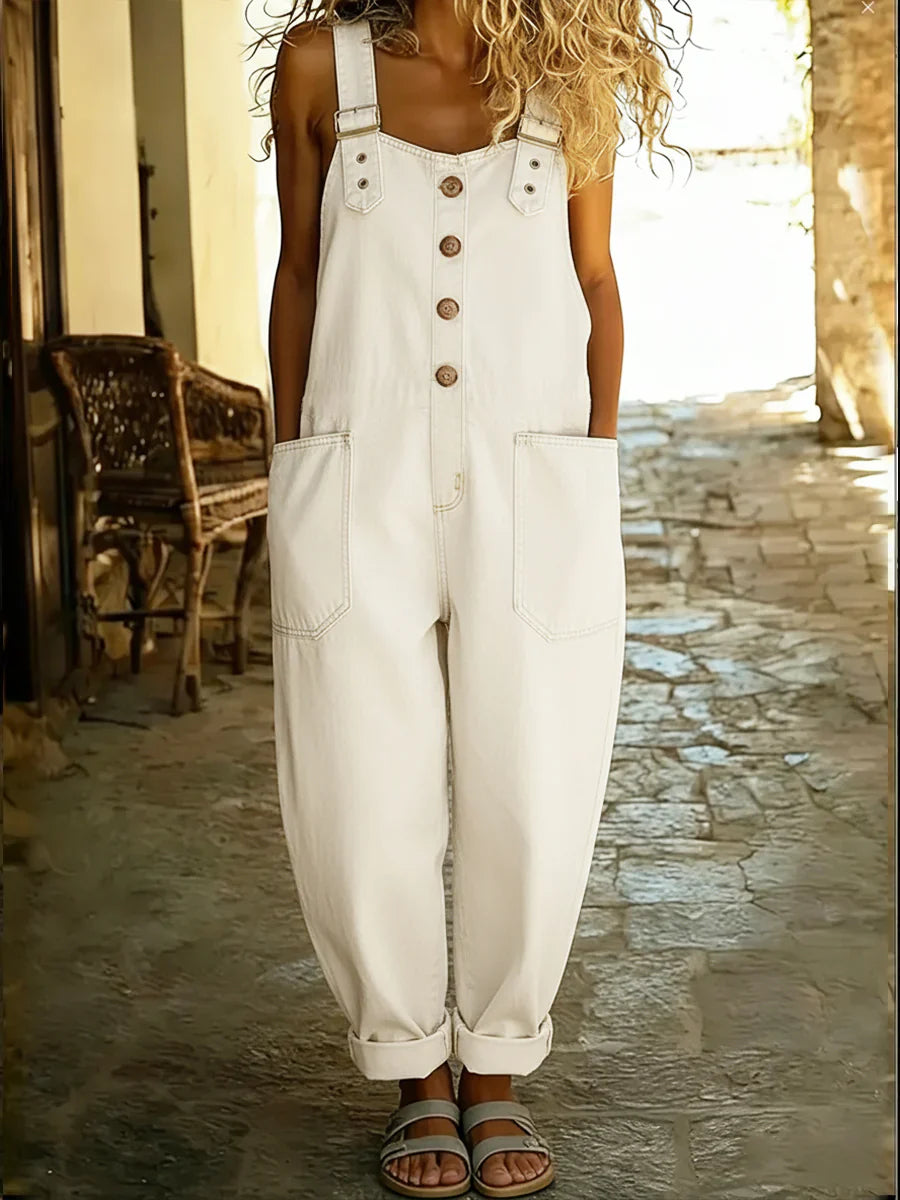 Norvoria | Casual Denim Jumpsuit
