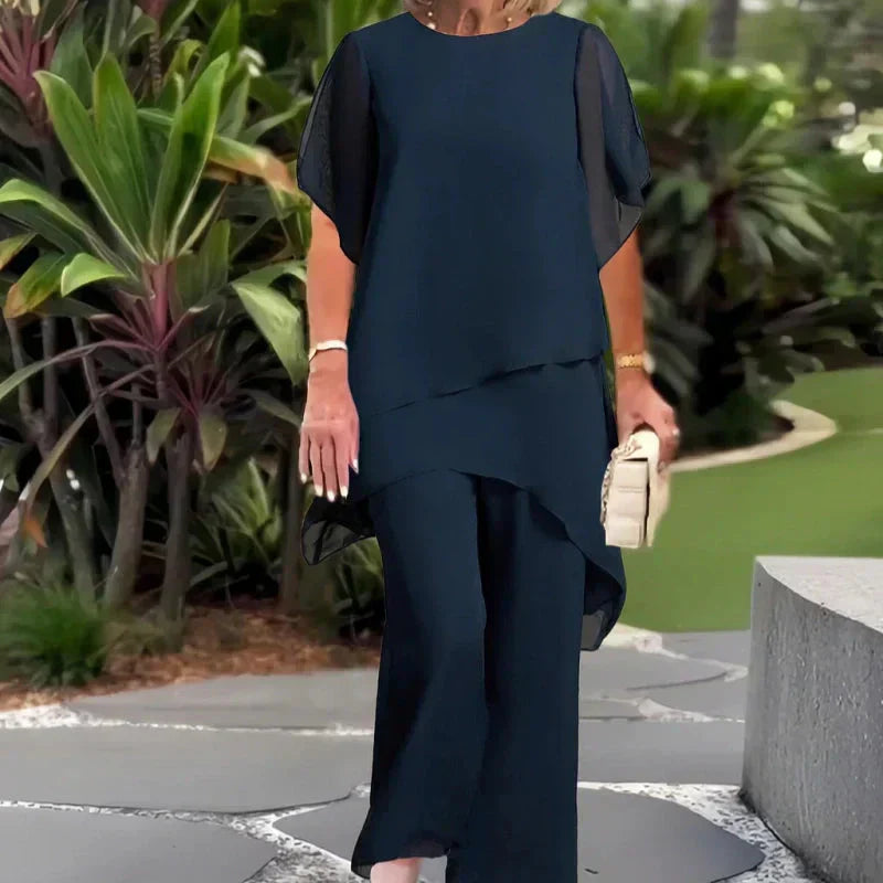 Jorellea | Draped Palazzo 2-piece Set