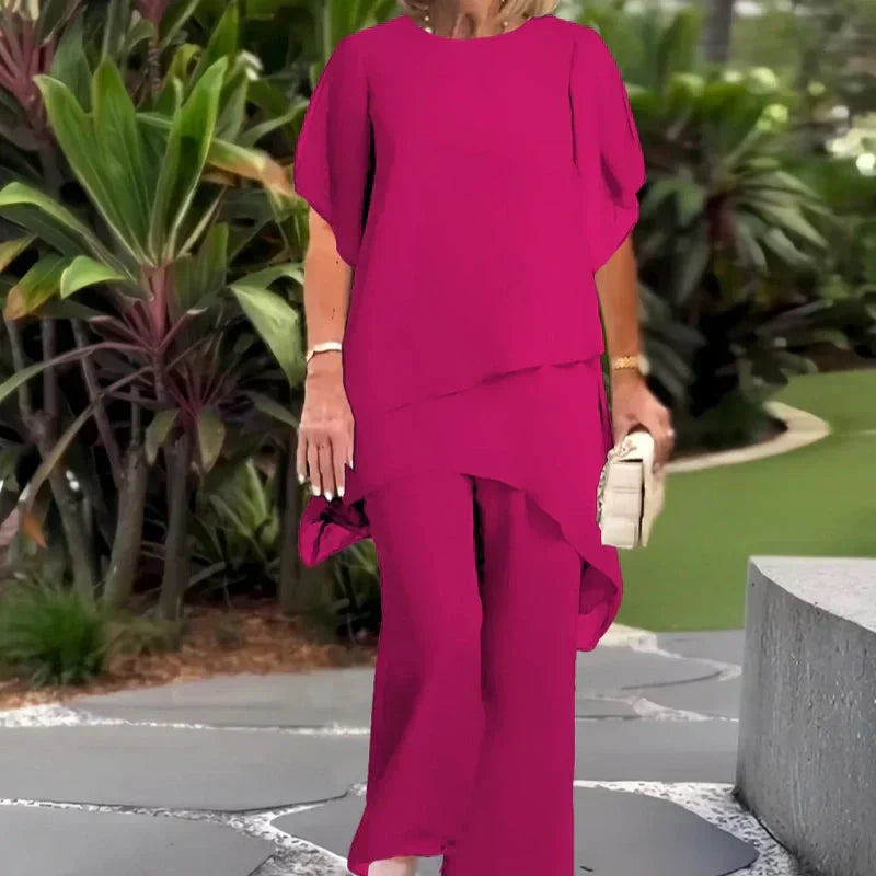 Jorellea | Draped Palazzo 2-piece Set