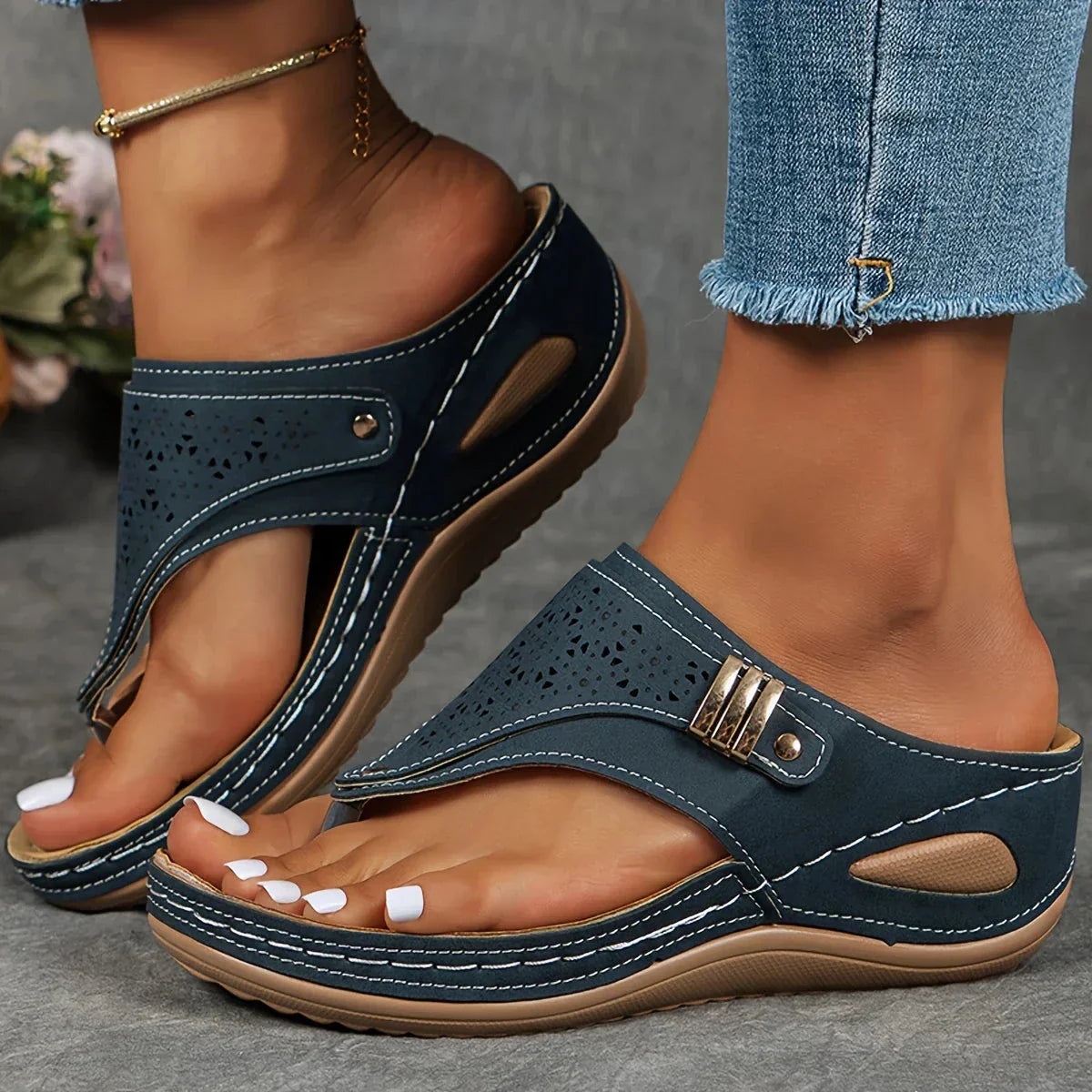Rynara | Orthopedic Wedge Heel Sandal